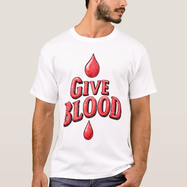 Camiseta Día Mundial del Donante de Sangre - Dar a conocer  (Anverso)