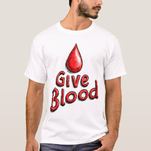 Camiseta Día Mundial del Donante de Sangre - Dar texto de s