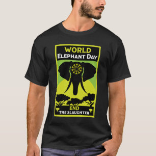 Camiseta Día Mundial del Elefante Viernes 12 de agosto
