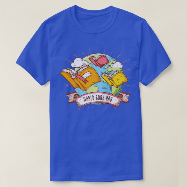 Camiseta Día Mundial del Libro Cute Gemelos Libros Dragones (Diseño del anverso)