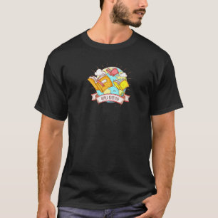 Camiseta Día Mundial del Libro Cute Gemelos Libros Dragones