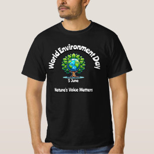 Camiseta Día Mundial del Medio Ambiente. 5 de junio