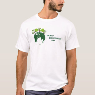 Camiseta Día Mundial del Medio Ambiente trabajando juntos 