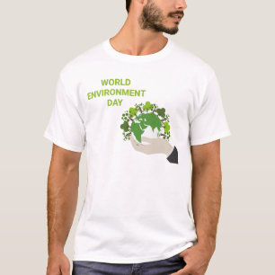 Camiseta Día Mundial del Medio Ambiente trabajando juntos 