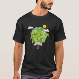 Camiseta Día Mundial del Medio Ambiente trabajando juntos p