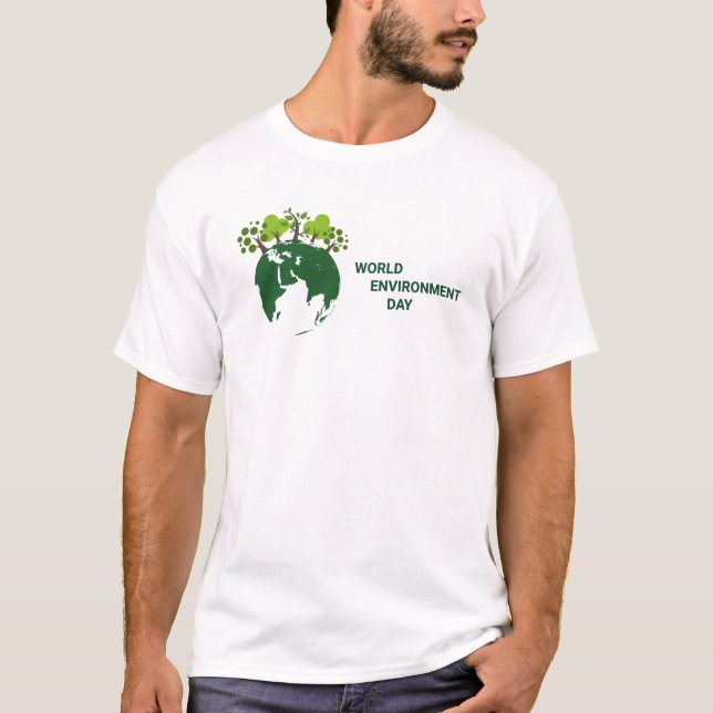 Camiseta Día Mundial del Medio Ambiente trabajando juntos p (Anverso)