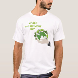Camiseta Día Mundial del Medio Ambiente trabajando juntos p
