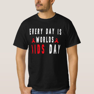 Camiseta Día Mundial del Sida, diciembre Conciencia, Guerr