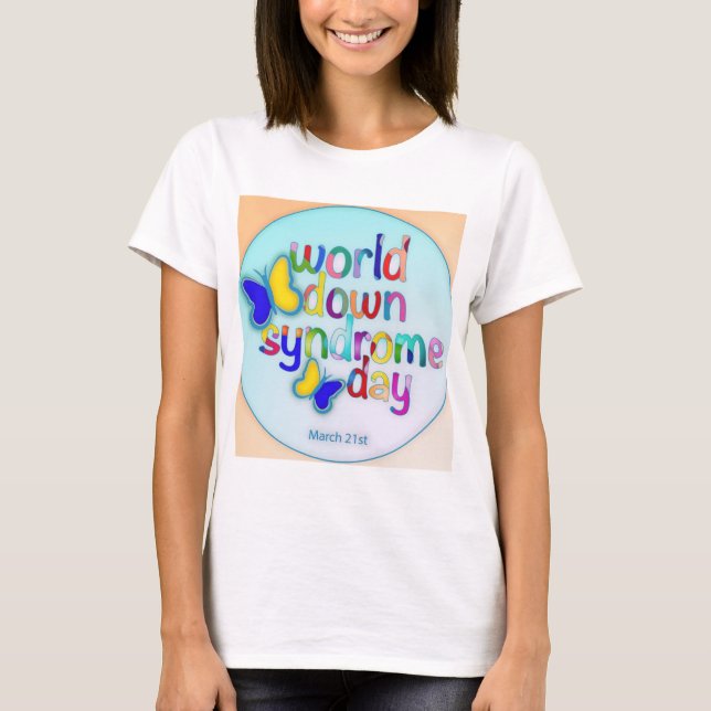 Camiseta Día Mundial del Síndrome de Down (Anverso)