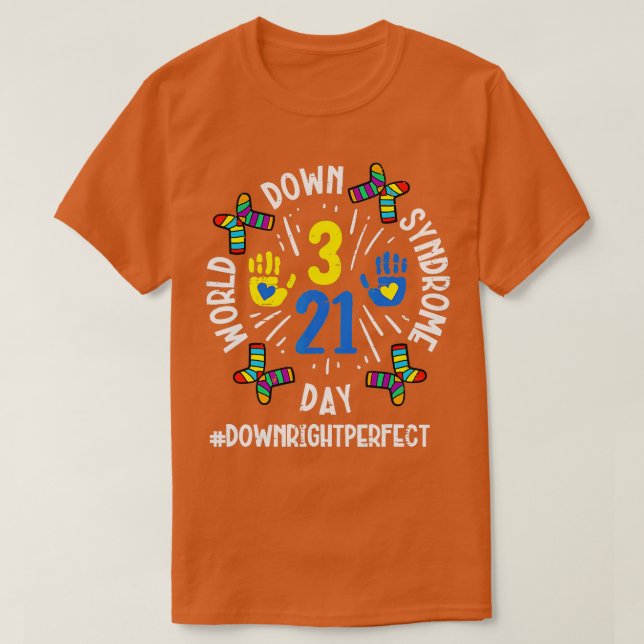 Camiseta Día Mundial del Síndrome de Down 321 Apoyo a la to (Diseño del anverso)