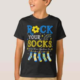 Camiseta Día mundial del síndrome de down calcetines de roc