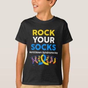 Camiseta Día mundial del síndrome de down calcetines de roc