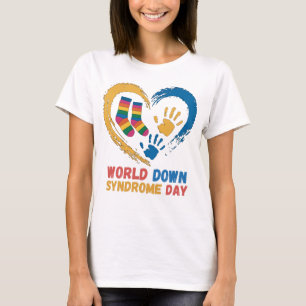 Camiseta Día Mundial del Síndrome de Down Conciencia famili