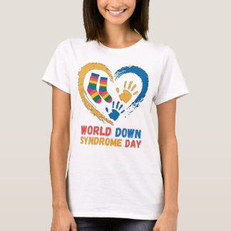 Camiseta Día Mundial del Síndrome de Down Conciencia famili