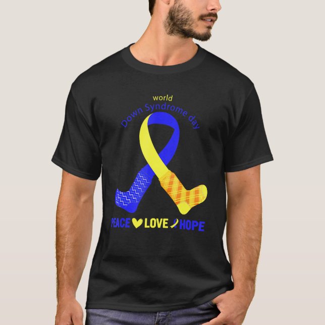 Camiseta Día Mundial del Síndrome de Down Conciencia toma c (Anverso)