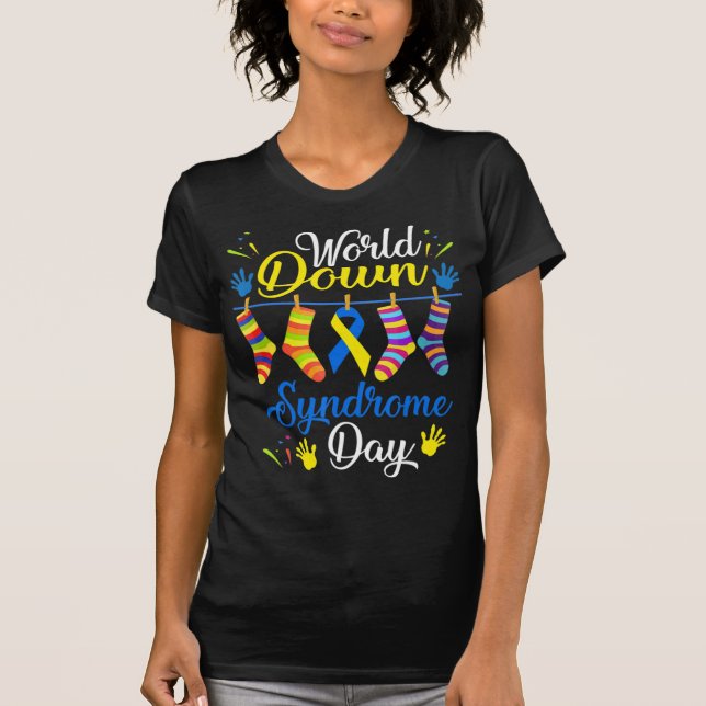 Camiseta Día Mundial del Síndrome de Down La conciencia se  (Anverso)