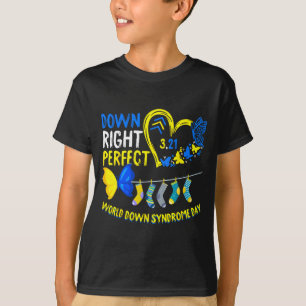 Camiseta Día mundial del síndrome de down marzo 21 abajo a 