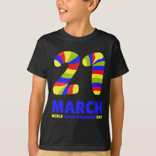 Camiseta Día Mundial del Síndrome de Down Mujeres Niñas 