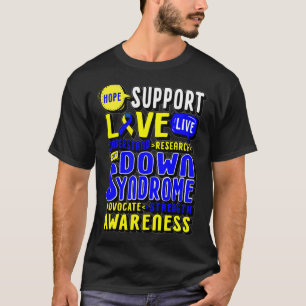 Camiseta Día Mundial del Síndrome de Down Mujeres Niños Esp