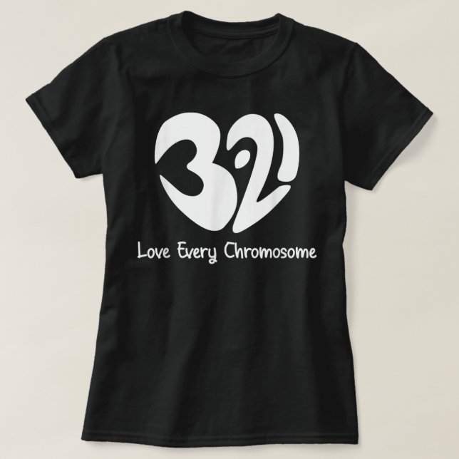 Camiseta Día Mundial del Síndrome de Down para combatir las (Diseño del anverso)