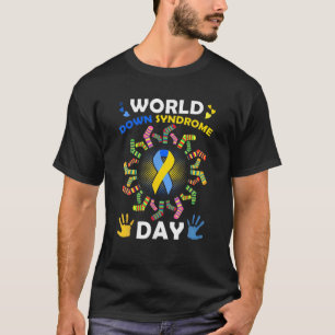 Camiseta Día Mundial del Síndrome de Down Regalos a los hom