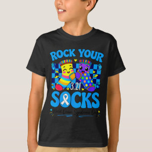 Camiseta Día Mundial del Síndrome de Down Rock Socks 321 Ho