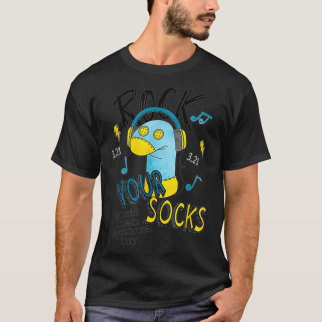 Camiseta Día Mundial del Síndrome de Down Rock Your Socks K (Anverso)
