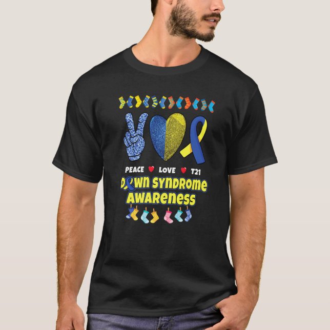Camiseta Día Mundial del Síndrome de Down Rock Your Socks T (Anverso)