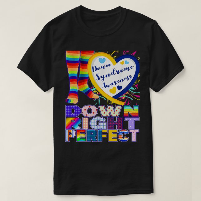 Camiseta Día Mundial del Síndrome de Down Rock Your Socks T (Diseño del anverso)