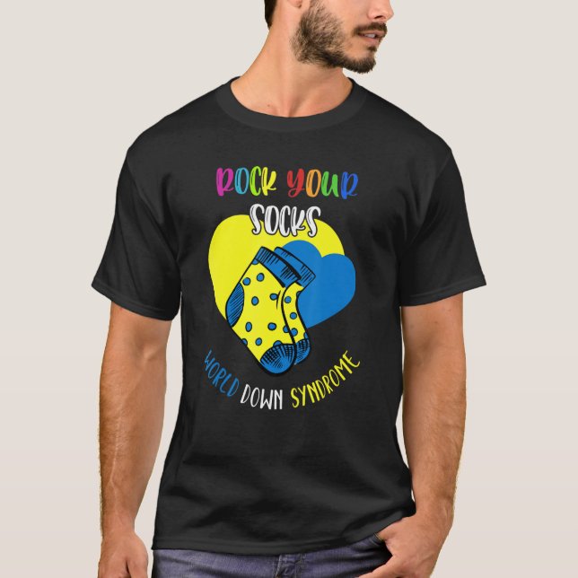 Camiseta Día Mundial del Síndrome de Down sacude tu concien (Anverso)