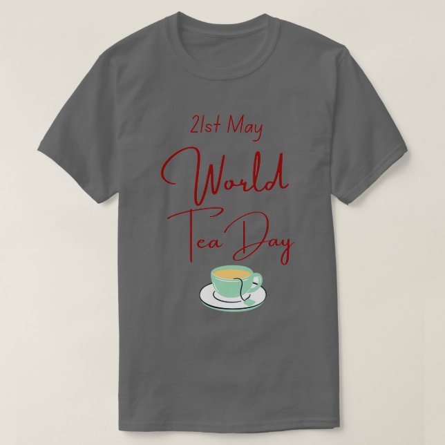 Camiseta Día Mundial del Té (Diseño del anverso)
