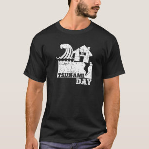 Camiseta Día Mundial del Tsunami una famosa pintura de Kana