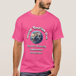 Camiseta Día Mundial del Turismo. Descubre la diversidad en