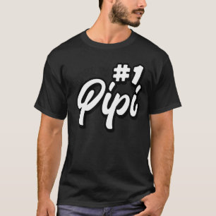 Camiseta Día Mundial No 1 Pipi Retro del Padre Mejor Pipi d