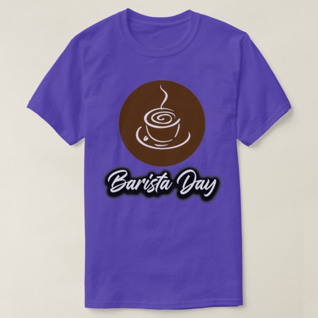 Camiseta Día nacional barista 2022 amante del café día bari (Diseño del anverso)
