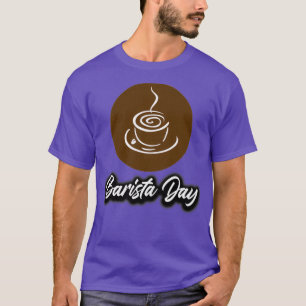 Camiseta Día nacional barista 2022 amante del café día bari