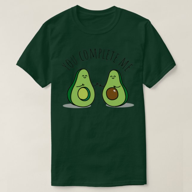 Camiseta Día nacional de aguacate me completas aguacate (Diseño del anverso)