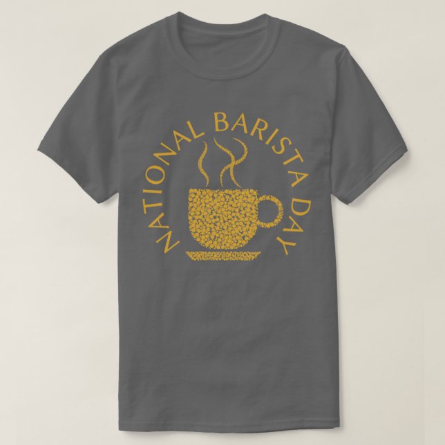 Camiseta Día Nacional de Barista 12 (Diseño del anverso)