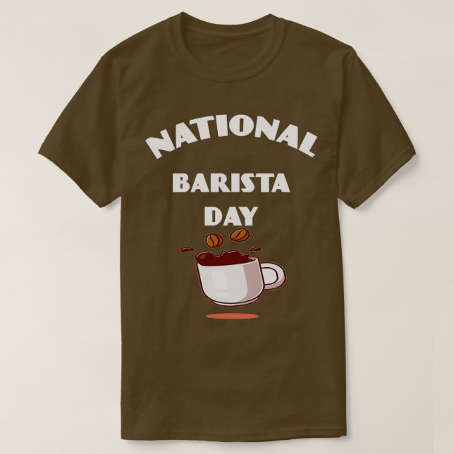 Camiseta Día Nacional de Barista 3 (Diseño del anverso)
