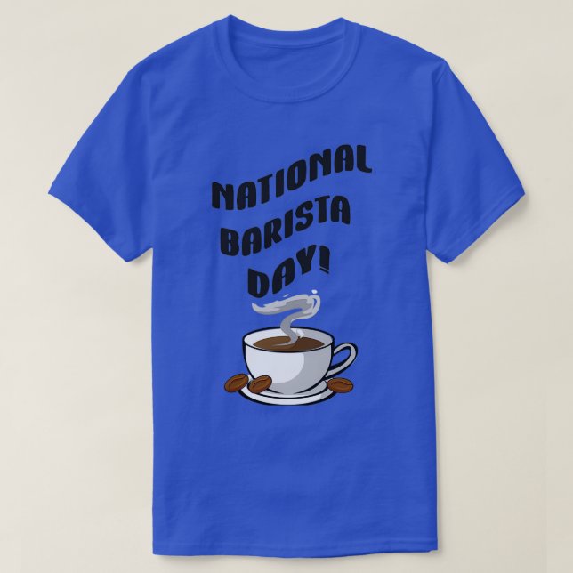 Camiseta Día Nacional de Barista 5 (Diseño del anverso)