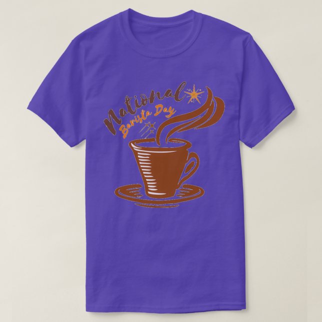 CAMISETA DÍA NACIONAL DE BARISTA DÍA DE BARISTA MARZO 01 4 (Diseño del anverso)