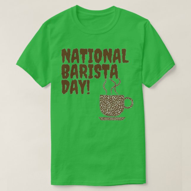 CAMISETA DÍA NACIONAL DE BARISTA DÍA DE BARISTA MARZO 01 6 (Diseño del anverso)