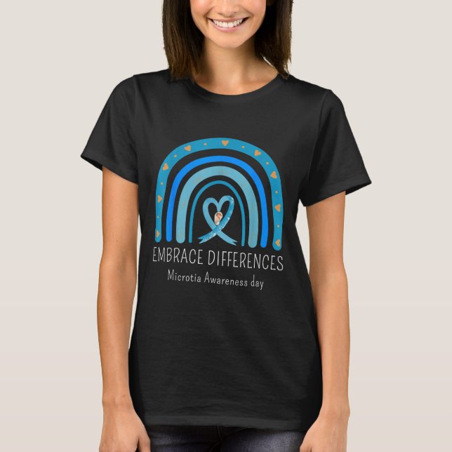 Camiseta Día Nacional de Conciencia Mínima sobre Microtia A (Anverso)