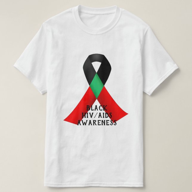 Camiseta Día Nacional de Concienciación sobre el VIH/SIDA e (Diseño del anverso)