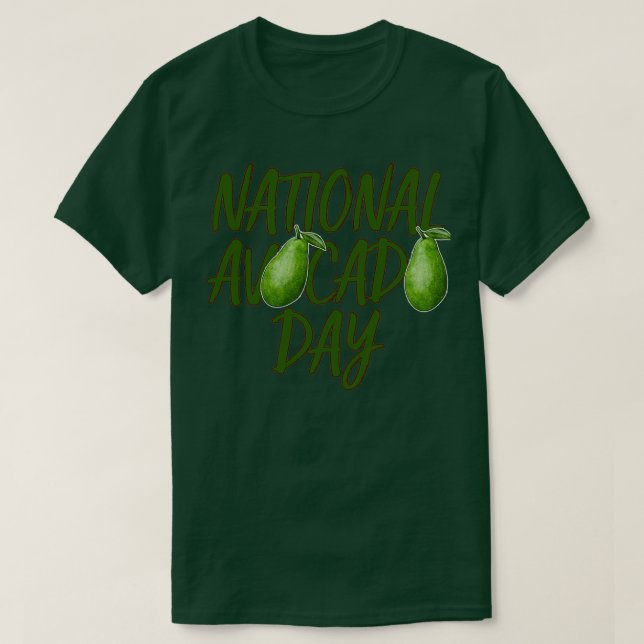Camiseta Día nacional de la aguacate (Diseño del anverso)