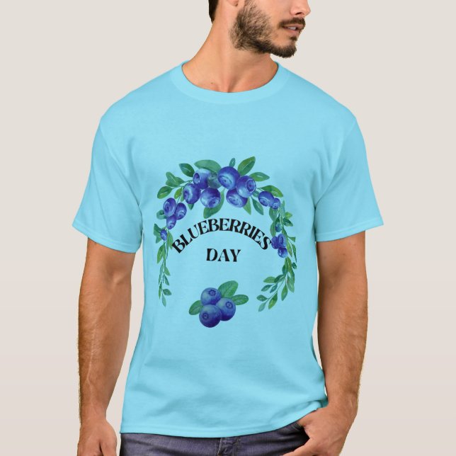 Camiseta Día nacional de la Blueberries para los escogidos (Anverso)