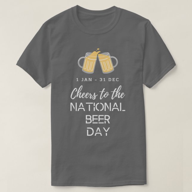 Camiseta día nacional de la cerveza (Diseño del anverso)