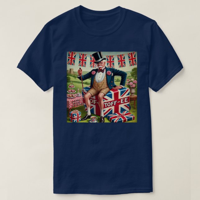 Camiseta Día nacional de la despedida al inglés (Diseño del anverso)