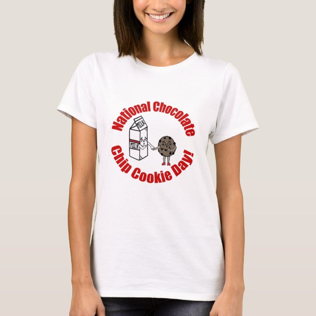 Camiseta ¡Día nacional de la galleta de chocolate! (Anverso)