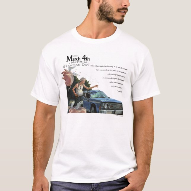 Camiseta Día nacional de la gramática (Anverso)
